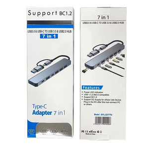 7合1 <span class=keywords><strong>Usb</strong></span> <span class=keywords><strong>C</strong></span>集线器分离器<span class=keywords><strong>usb</strong></span>数据usb3.0集线器适配器扩展坞<span class=keywords><strong>c</strong></span>型2.0 <span class=keywords><strong>c</strong></span>型数据集线器，适用于笔记本电脑 - Product Image 6