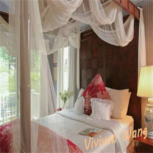 Mosquiteras para camas de tamaño individual a King, 2 aberturas laterales, forma rectangular decorativa para el hogar y la cama de viaje, dosel colgante - Product Image 3