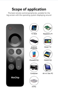 WeChip W3 Air Mouse 4-in-1 Mini telecomando senza fili 2.4G RF compatibile Nvidia Shield Android TV Box proiettore PC - Product Image 5