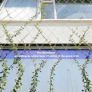 1.8m UV-Resistant HDPE Green <strong>Trellis</strong> <strong>Net</strong> for Multiple <strong>Uses</strong> for Vertical Farming Balcony Yard Lawn Fencing (6FT 10x10cm Grid) - Product Image 6