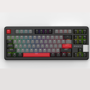 Teclado de ordenador para juegos de color personalizado mecánico interruptor rojo óptico logotipo personalizado - Product Image 1