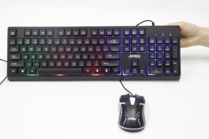 Tastiera da gioco 100% combinata con Mouse 104 RGB con tasti Anti-Ghosting Set di tastiera per computer portatili ABS PC accessori per Desktop perfetti - Product Image 2