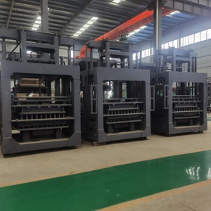 Maquinaria inteligente de fabricación de ladrillos PLC, línea de producción de máquina de fabricación de ladrillos de bloques sin fuego hidráulico automático de hormigón de - Product Image 3