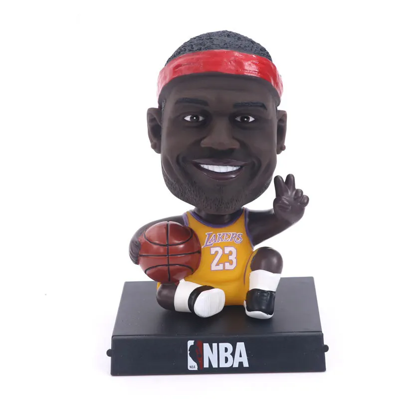 Oggetti artigianali in resina regali su misura Pop mobile basket Mini giocatore Nba figura testa Bobble Love Model europa Art & da collezione