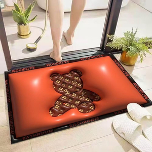 Benyi Carpet Bathmat Natural Quick Drying Bathroom Cute <strong>Digital</strong> <strong>Printed</strong> 3D Visual Diatomite Non Slip <strong>Bath</strong> <strong>Mat</strong> for Bathroom - Product Image 3