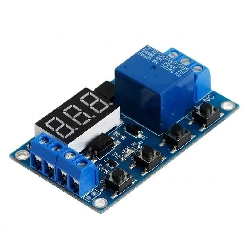 12V 5V Esterno-Modulo Relè di Ritardo di Tempo Regolabile con Display Digitale A LED