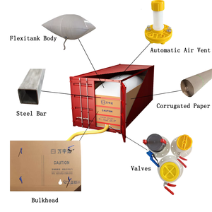 Qingdao WYD flexitank contenedor industrial personalizado líquido a granel carga y descarga superior flexitank flexibags para contenedor - Product Image 2