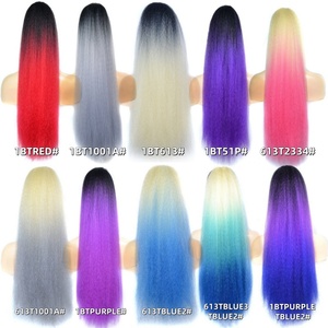 Trekkoord Paardenstaart Haarverlenging 22 Inch Synthetische Clip In Afro Kinky Rechte Paardenstaart Haarstukken Met Elastische Band Kam - Product Image 3