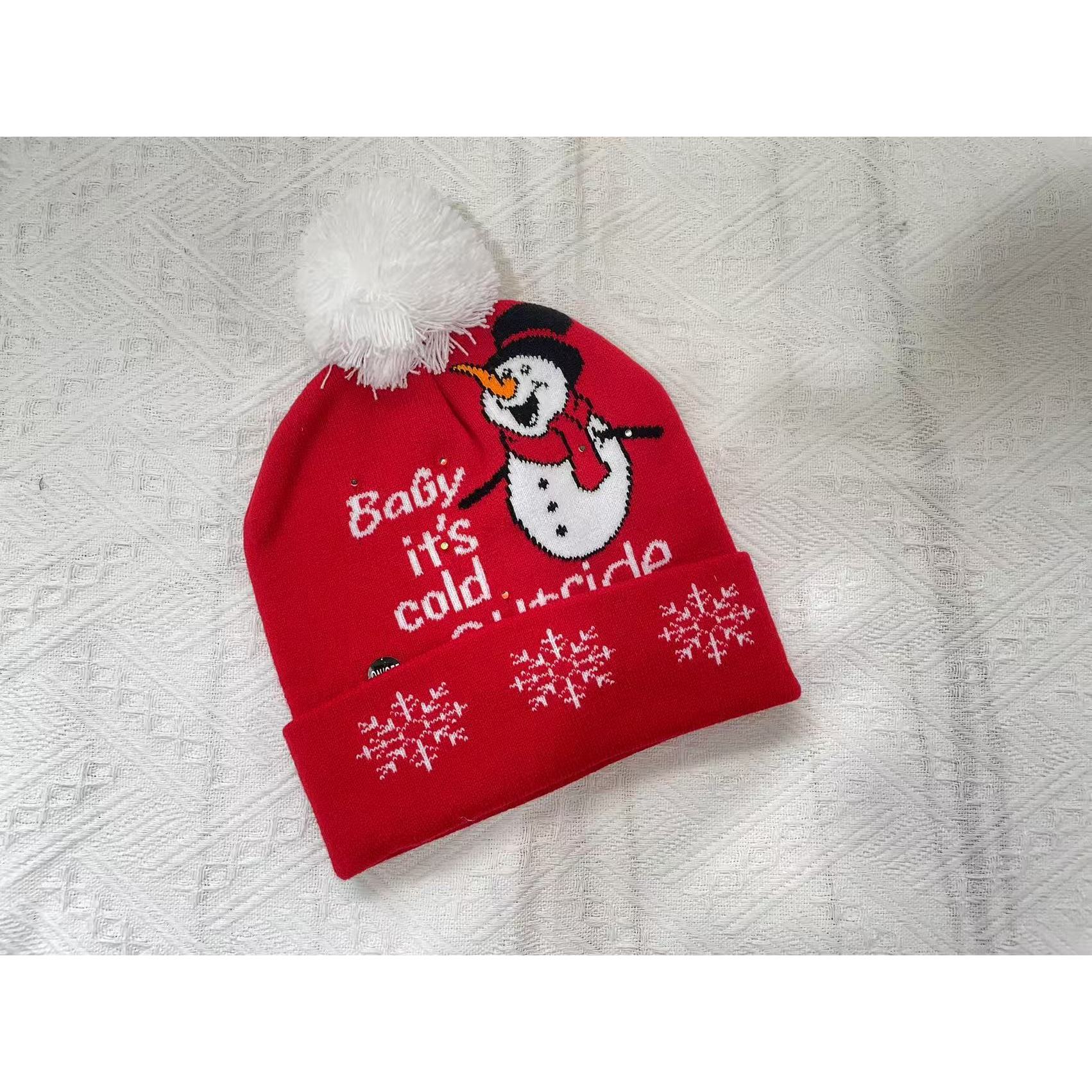 Bonhomme de neige rouge de Noël