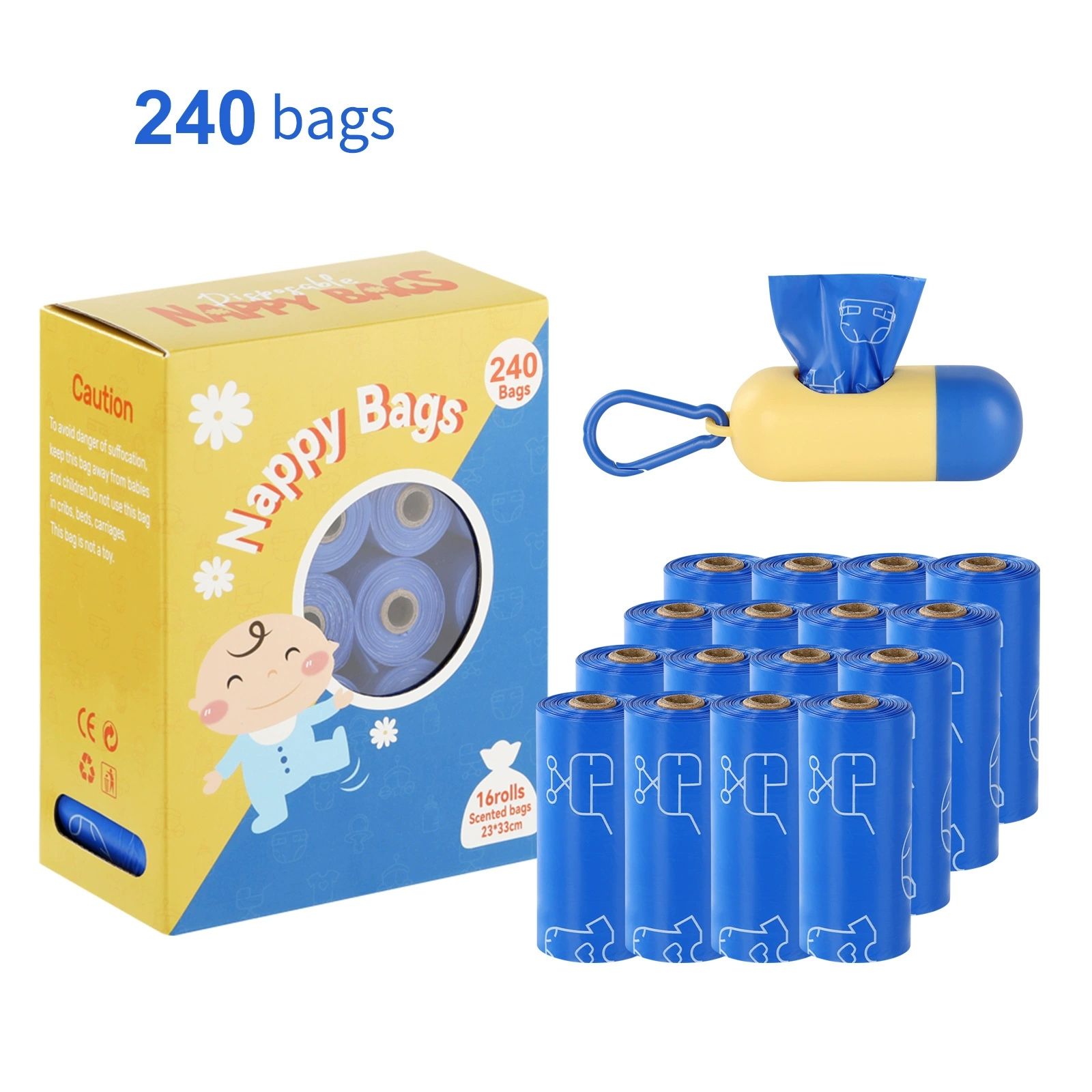 Klein Bleu 16 rouleaux+dispenseur