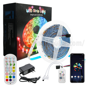 Alexa Google Home Magic home Tuya smart music Wifi контроллер IP20 IP65 гибкий SMD 5050 RGB светодиодные полосы комплект света