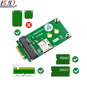 NGFF อินเทอร์เฟซ M.2คีย์-B กับ <span class=keywords><strong>Mini</strong></span> PCI-E mpcie อะแดปเตอร์โมเด็มไร้สายหนึ่งนาโนผู้ถือซิมการ์ดสำหรับโมดูล5G 4G LTE WWAN - Product Image 2