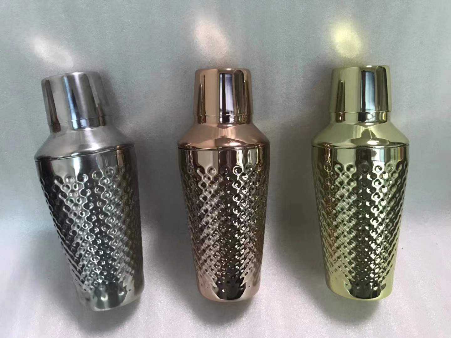 Silver-750ml hammered shaker