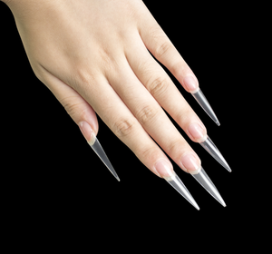 500 adet temizle uygulama ekran ince sivri ekstra uzun sivri İpuçları Nail Art düz uçlu üçgen Stiletto tırnak ipuçları - Product Image 3
