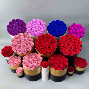 Sonsuzluk sonsuza korunmuş çiçek kutusu için özel gün hediyeleri ebedi ebedi ebedi rosas preservadas Infinity güller kutusu - Product Image 5