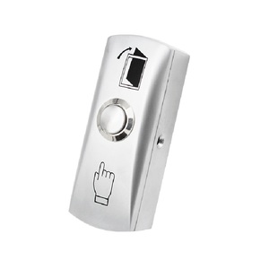 Interruttore a pulsante per il sistema di controllo degli accessi per porte strette a montaggio superficiale in lega di zinco - Product Image 1