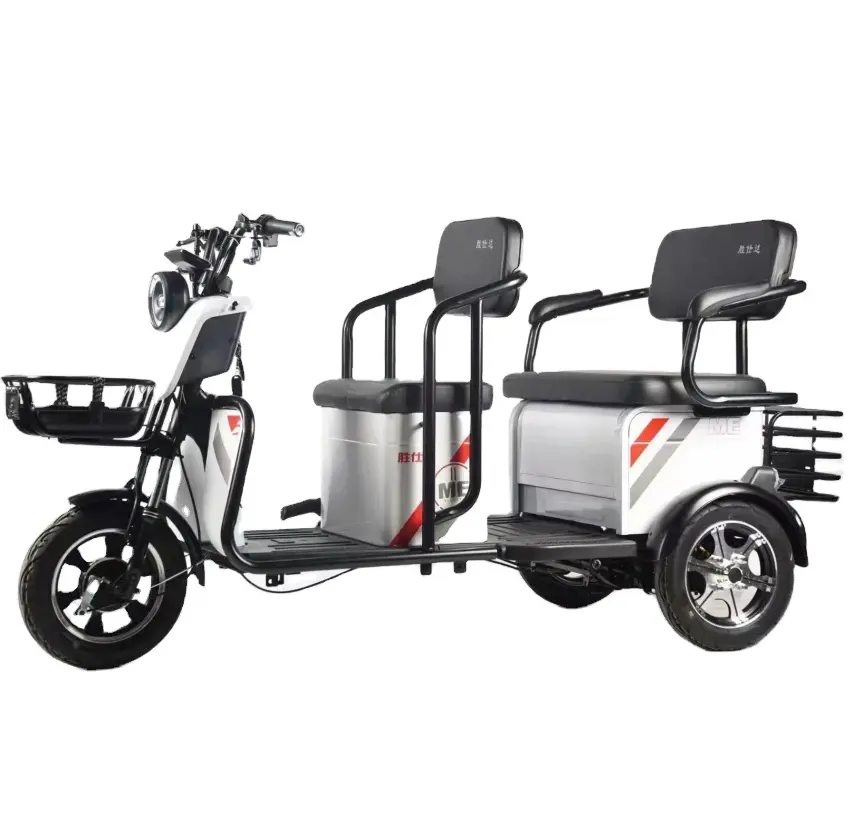 電動三輪車家庭用小型スクーター3席調節可能電動三輪車人気