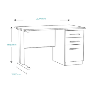 Металлический стол для дома и офиса - Product Image 3