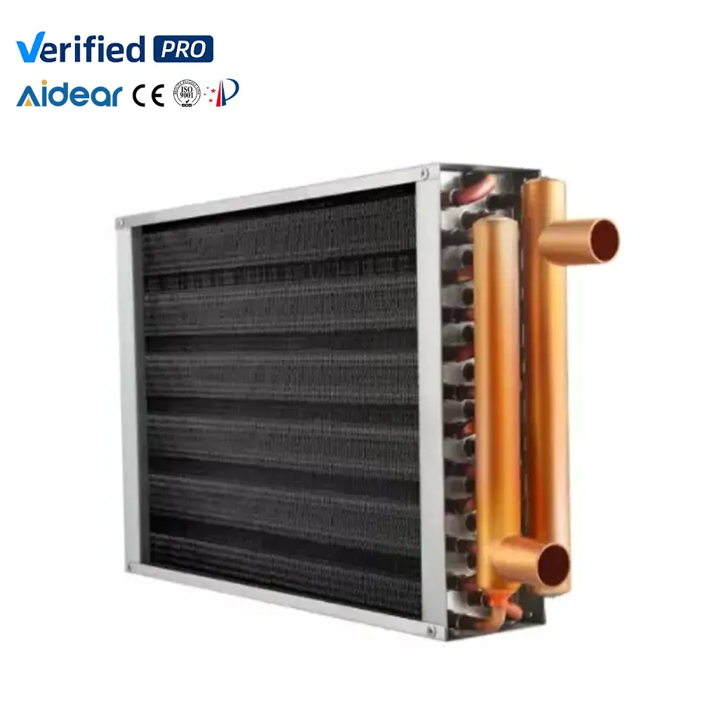 Aidear Rectangular Copper Tube Evaporator Coil for Cabinet Air Conditioner for Manufacturing Plants