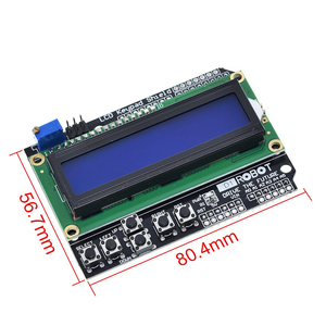 TZT LCD-Tastatur abschirmung LCD1602 LCD 1602-Modulanzeige für Arduino ATMEGA328 ATMEGA2560 Himbeer-Pi UNO-Bluescreen