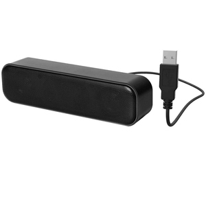 Мини-компьютерный динамик проводной USB Настольный стерео динамик декодирование аудио двухканальный плеер звуковая панель аудио - Product Image 1