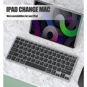 Ventas calientes Teclado inalámbrico portátil delgado para Mac PC Phone Pad IOS Android Windows - Product Image 4