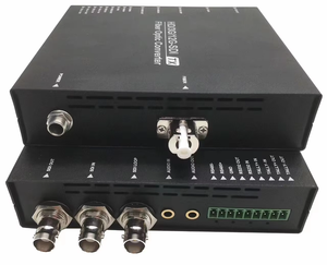 ループ出力付き1チャンネル双方向12GSDIビデオ。1チャンネル双方向3.5オーディオ12G-SDI光ファイバーコンバーター - Product Image 1
