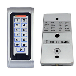 Sistema di controllo accessi rfid con tastiera a porta singola in metallo rfid impermeabile autonomo con allarme - Product Image 6