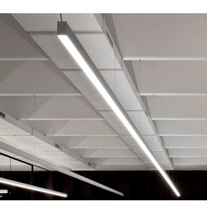 Dimmable Commercial Profile Indoor LED Linear <strong>Light</strong> Chandelier Surface Mounted Trunking <strong>Light</strong> With 75mm Width Profile - Product Image 1