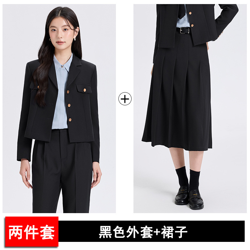 black suit dress