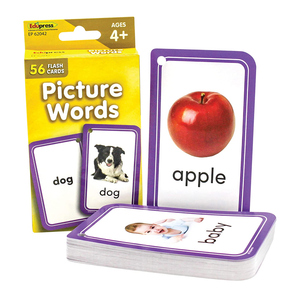 Thẻ Flash Chữ Đầu Tiên In Tùy Chỉnh Cho Trẻ Em, Từ Và Hình Ảnh Từ Vựng Tần Số Cao Cho Trẻ Mẫu Giáo Và Mẫu Giáo - Product Image 1