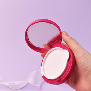 Luxury Round Compact Powder Blush <strong>Case</strong> with Mirror <strong>Empty</strong> Pink Cosmetics <strong>Makeup</strong> Oil Control Pressed Cream Foundation Packaging - Product Image 6