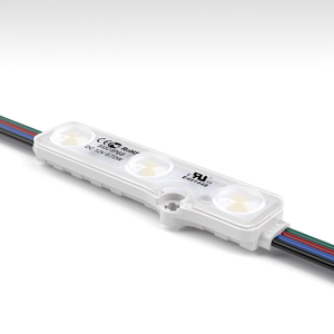 โมดูล LED RGB 3ไฟ12V โมดูลแสงหลากสีแปรผันพร้อมแหล่งกำเนิดแสงด้านข้างของเลนส์0.72W กล่องไฟสัญญาณส่องสว่าง - Product Image 3