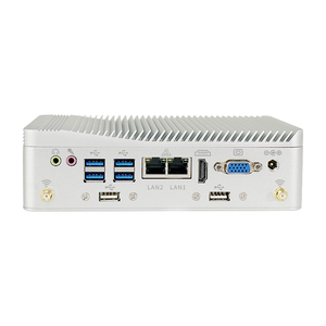 BKHD Core i3โฮสต์ขนาดเล็กสีขาวแบบฝังคอมพิวเตอร์พีซี RS232 RS485 GPIO dual NICS ติดตั้ง OS Linux Ubuntu pfsense Mikrotik - Product Image 1