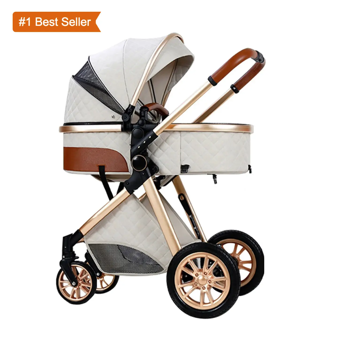 Istaride landaus infantile Buggy chariot de sécurité chariot léger voyage bébé poussette 3 in1 avec siège d'auto pour nouveau-né