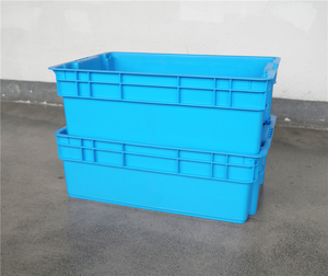 High Quality Durable 600x400x200 mm Solid Closed Fish <strong>Crate</strong> <strong>Stacking</strong> <strong>and</strong> <strong>Nesting</strong> Plastic Transport Fish Box Totes