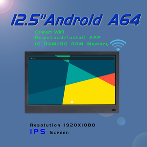 Schermo pubblicitario HD supporto del sistema android per installare app apk play video PDF PPT GIF 13 pollici android display digitale schermo - Product Image 2