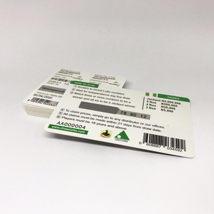 Kunden spezifische Druckpapier-Rubbel karte mit eindeutigem Code und Seriennummer - Product Image 5