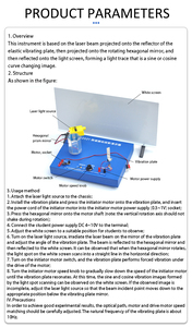 School Physics Lab Instrument Science Experiment and Teaching Kit Simple Harmonic <strong>Vibration</strong> Projection Demonstrator - Product Image 6