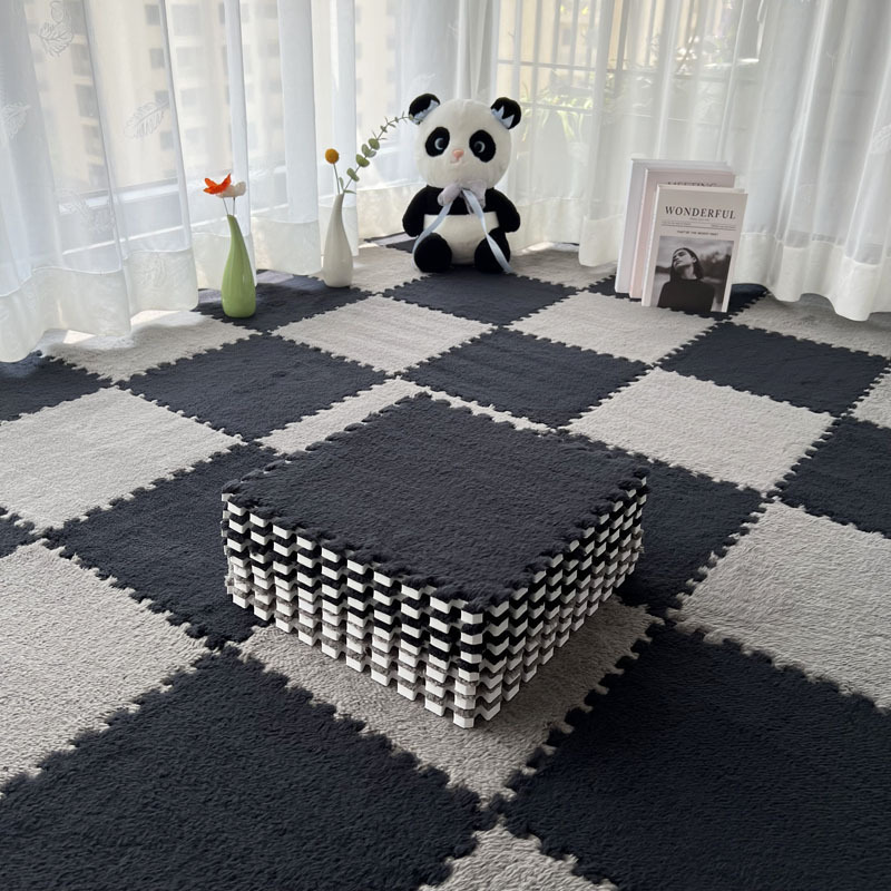 Black and gray-with edge trim