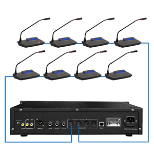 Professional Conference Microphone <strong>System</strong> Equipment Meeting UHF Digital Wireless Video Conference <strong>System</strong> - Product Image 5