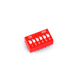 Kırmızı kadran anahtarı In-Line aralığı 2.54mm 1/2/3/4/5/6/7/8/9/10/12P elektronik bileşen pozisyonu - Product Image 3