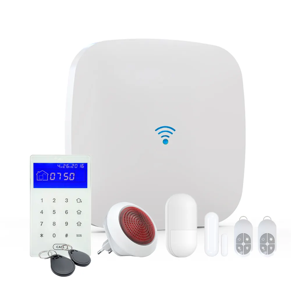 Longue distance 4G IP WIFI Smart Home Caméra d'alarme Solution vidéo Alarme GPRS système d'alarme d'intrusion sans fil