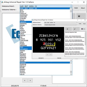 Reparación Universal V1.5 SRS Herramienta de reinicio Programador ECU para BMW para Vag ECU Chip Tuning File Software de diagnóstico de coche