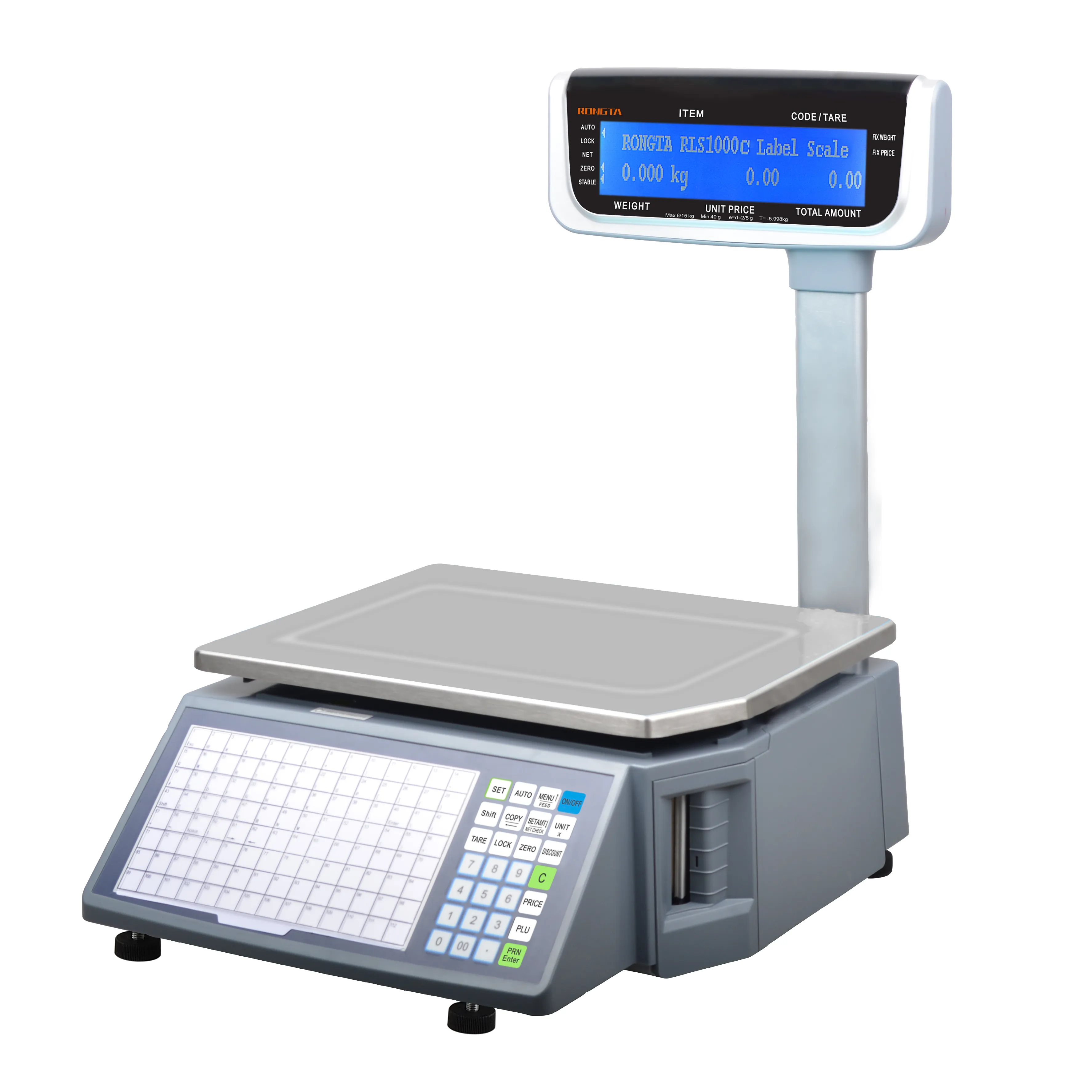 Contando escala de peso Digital Escala de pesaje de precio de fábrica electrónica equilibrio 30KG para impresión de etiquetas RLS1000C
