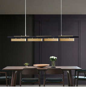 Paslanmaz çelik LED Minimalist avize tasarımcı yaratıcı restoran bar modeli odası ışık lüks kişilik lamba - Product Image 4