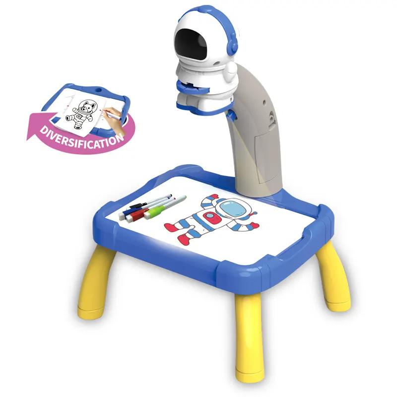 Tablero de dibujo de alta calidad, proyector de dibujo inteligente, juguete de mesa, mesa de pintura de proyección para niños