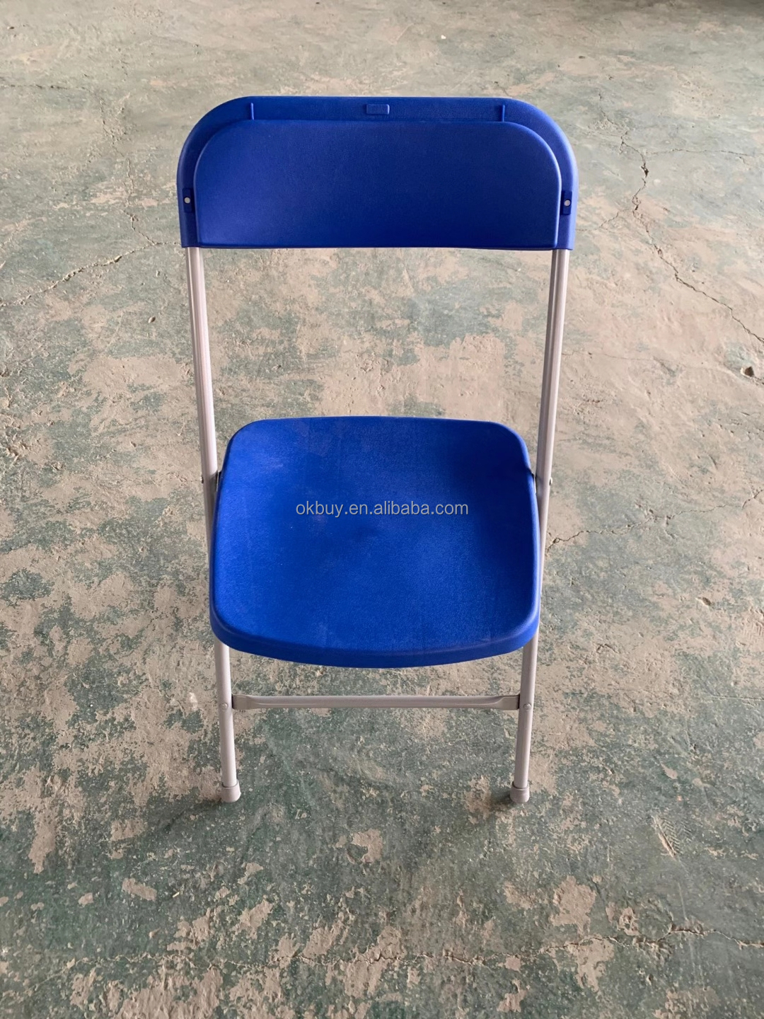 Chaise de conférence pliante bleue