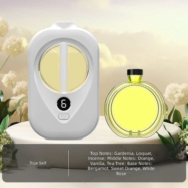 white Home aromatherapy diffuser-1 bottle true self oil