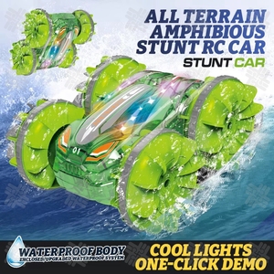 KW UD3003A <strong>RC</strong> Stunt Car 1/26 Scale Model 4WD Double Sided Amphibious Driving Vehicle Cool Lighting Omnidirectional Stunt Car <strong>Toy</strong> - Product Image 4